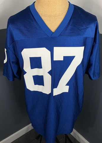 Reggie Wayne Team Apparel Indianapolis Colts Football Jersey (Blue) Men’s Large Cover