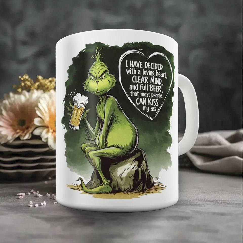 Grinch Novelty Gift Mug - For the grumpy one this Christmas - Image 1 of 1