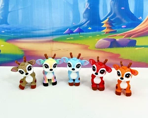 5pcs 3D Printed Baby Reindeers, Articulated Movable Baby Reindeers Fidget Toys - Picture 1 of 10