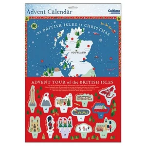 3 D Map Advent - Tour of the British Isles Caltime Advent Calendar 352 x 420mm - Picture 1 of 1