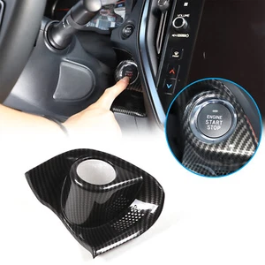 Cubierta decorativa de marco de botón de arranque de coche de carbono ABS para Subaru WRX 2022-2024 - Imagen 1 de 12
