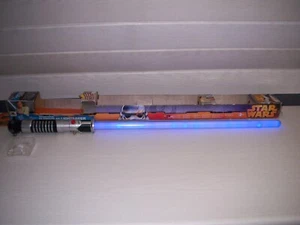 Star Wars Ultimate FX Lightsaber Lichtschwert Obi-Wan Kenobi 2014 Jedi blau ovp - Bild 1 von 5