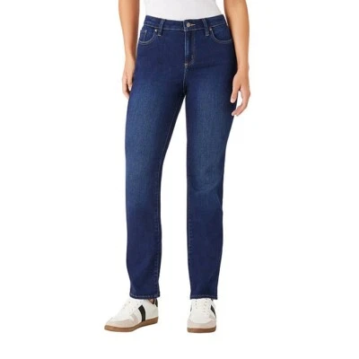 Member's Mark Women's Straight Jeans Size 12 Dark Wash - Image 1 of 4