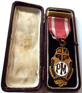 1900er PAST MASTER Boxed Jewel Loyal Order of Ancient Shepherds Slingsby Nuneaton - Bild 1 von 11