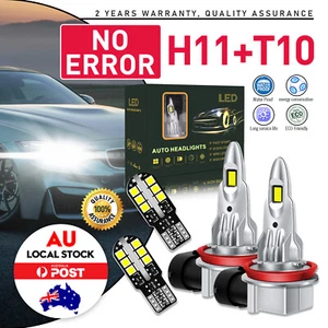 H11 H9 H8 Automotive Led Headlight Bulbs 7200W 9000LM 6000K Cool White CANBUS - Picture 1 of 22