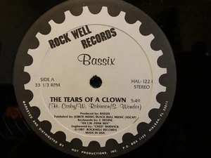 Bassix 12” Tears Of A Clown - VG++ - Picture 1 of 5