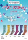6 x 100 gr. Sockenwolle/Strumpfwolle Schoeller/Stahl Fortissima Konfetti Stripes