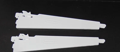 2 Rubbermaid 12.5” Shelf Bracket Double Slot Configuration Closet System Part - Image 1 of 4