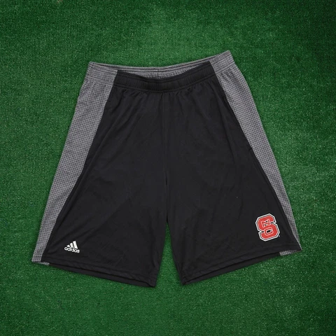 NC state wolfpack Adidas Aeroknit Climacool Black Grey Performance Men's Shorts Cover