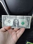 $1 One Dollar Bill L31167133F, misprint serial position last 3, ink marks on bac