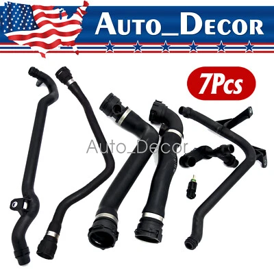 Juego de 7 piezas kit de manguera de radiador de refrigerante de tanque de expansión para BMW 328 330 323 325 Foto 1 de 4
