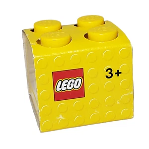 Lego Yellow 2x2 Mini Box 4011 1.81x1.81x1.69 inch - Picture 1 of 6