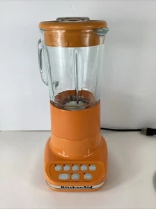 Vintage KitchenAid Ultra Power Blender 5 Speed KSB5TG4 Tangerine Orange HTF - Picture 1 of 14