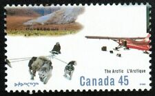 Canada sc#1577 The Arctic: Dog Team - Plane, Unit from Booklet Bk184, Mint-NH