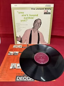 Al Jolson - The Jolson Story You Aint Heard Nothin Yet LP Vinyl Record DL 9037 - Picture 1 of 9