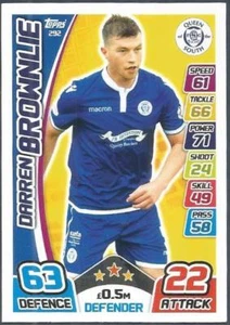 TOPPS MATCH ATTAX SPL-2017-18- #292-QUEEN OF THE SOUTH-DARREN BROWNLIE - Picture 1 of 1