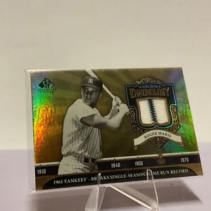 ¡JERSEY PERFECTO! ⚾ 2006 SP Legendary Cuts ROGER MARIS Cronología * Tarjeta de material - Imagen 1 de 3