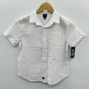 Art Class Youth Boys Small Seersucker Woven Short Sleeve Button-Down Shirt 026 - Picture 1 of 6