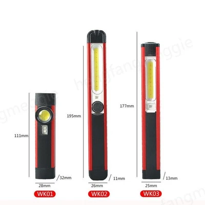 LED Flashlight COB white UV light hand Flash Torch Lamp magnet USB rechargeable - Bild 1 von 4