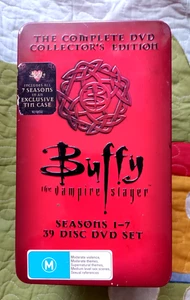 Buffy the Vampire Slayer DVD Rare Tin Complete Series 1-7 Collector's Edition - Foto 1 di 3