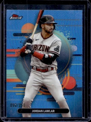 2025 Finest Jordan Lawlar Uncommon Sky Blue Refractor #90/250 Diamondbacks - Image 1 of 2