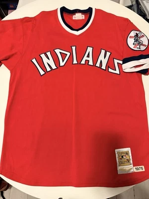 1975 Mitchell & Ness Cleveland Indians Frank Robinson Jersey  48 XL Guardians - Image 1 of 4