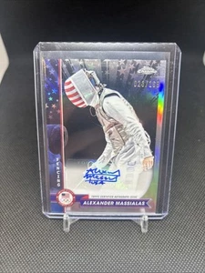 Alexander Massialas Topps Chrome Olympics scheda autografata /169 - Foto 1 di 2