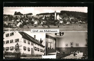 Mickhausen, Ansichtskarte, Teilansicht, Erholungsheim der Arbeiterwohlfahrt 196  - Picture 1 of 2