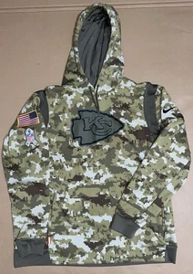 NFL Kansas City Chiefs Hoodie Pullover Salute to Service Nike Dri Fit 2021 XL - Picture 1 of 11