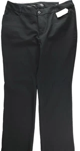 Pantalones de vestir para mujer St. John's Bay talla 18W pierna recta tiro medio negros nuevos con etiquetas - Imagen 1 de 3