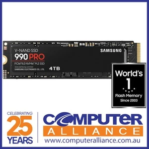 4TB Samsung 990 PRO PCIe 4.0 NVMe M.2 SSD MZ-V9P4T0BW - Picture 1 of 4
