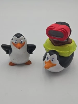 Lot of 2 Penguins of Madagascar Figures – DreamWorks Toys – McDonald’s Happy... - Image 1 of 2