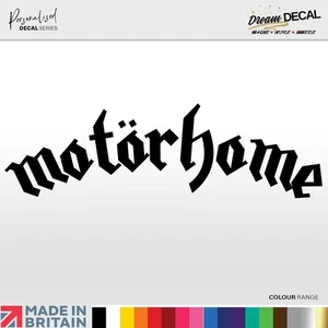 MOTORHOME Wall Art Decal Sticker Vinyl MOTORHEAD Style Rock Music CAR VAN - Picture 1 of 18