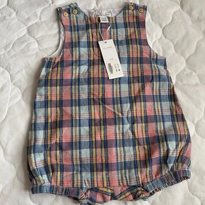 Janie And Jack Bebé con Botones y Rayas Multicolores A 6-12 Meses Foto 1 de 4