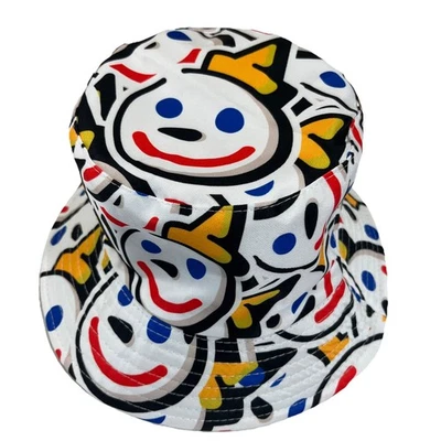 Sombrero de cubo con estampado de Jack in the Box logotipo de cara sonriente Foto 1 de 4