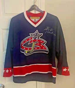 NHL Columbus Blue Jacket - Rostislav Klesla Autographed KOHO Jersey (2002) - Picture 1 of 5