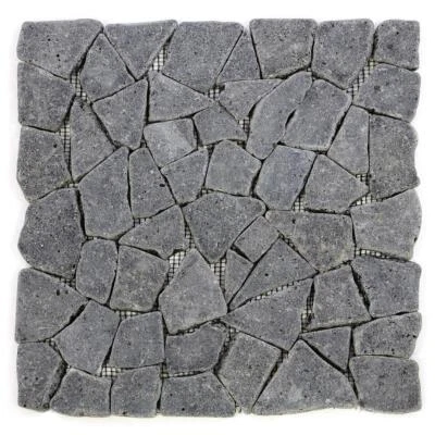 DIVERO 11 Fliesenmatten Mosaikfliese Andesit Naturstein grau á 30 x 30 cm - Bild 1 von 3