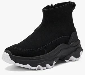 NWT SOREL Kinetic Breakthru Acadia Black Suede Bootie Women's Sz 8 - Picture 1 of 11