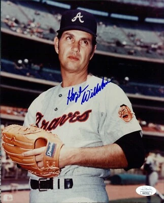 Hoyt Wilhelm Atlanta Braves Signed 8x10 Glossy Photo JSA Authenticated - Image 1 of 2