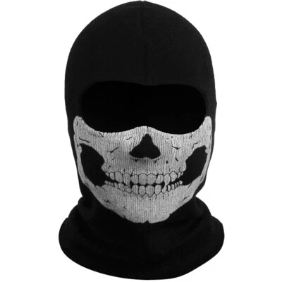 Skull Balaclava Tactical Hood Mask Bandana Scarf Motorcycle Cycling Sun Hood US - Image 1 of 4