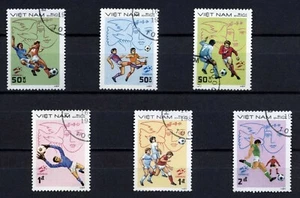 1982 Vietnam Stamps World Cup Soccer Sc # 1210-1215 Cto Never Hinged         - Picture 1 of 1