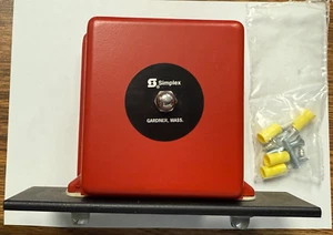 2902-9207 Bell, Vibrating with Chime 21-30VDC Red SIMPLEX - Picture 1 of 3