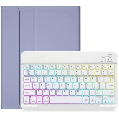 Smart Case Cover Backlit Keyboard Mouse For iPad 7/8/9th/10th Gen Air 4 5 Pro 11 - Image 1 of 4