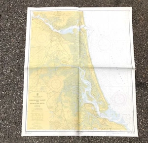 VINTAGE 1950s Nautical Chart Mass NEWBURYPORT & PLUM ISLAND  Sailing NOAA - Picture 1 of 3