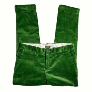 Polo Ralph Lauren Rugby Green Cropped Cuffed Corduroy Pants Womens Size 8 - Picture 1 of 4