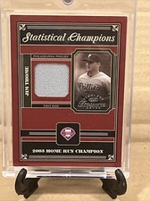 2004 Donruss statistical champions Jim Thome timeless treasures patch card