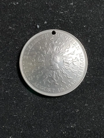 1980 Great Britain crown(holed and domed) Cover