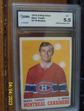1970 1971 O-PEE-CHEE OPC HOCKEY #179 MARC TARDIF ROOKIE RC GMA 5.5 EX+ SHARP 🔥