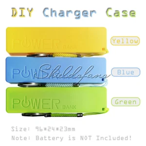 Colors 2600mAh USB External Power Bank Case Pack Box 18650 Battery Charger DIY - Picture 1 of 20