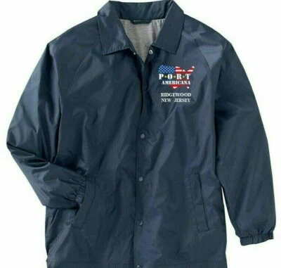 RIDGEWOOD-NEW JERSEY *PORT AMERICANA LOGO*EMBROIDERED 1-SIDED STAFF JACKET - Imagem 1 de 4